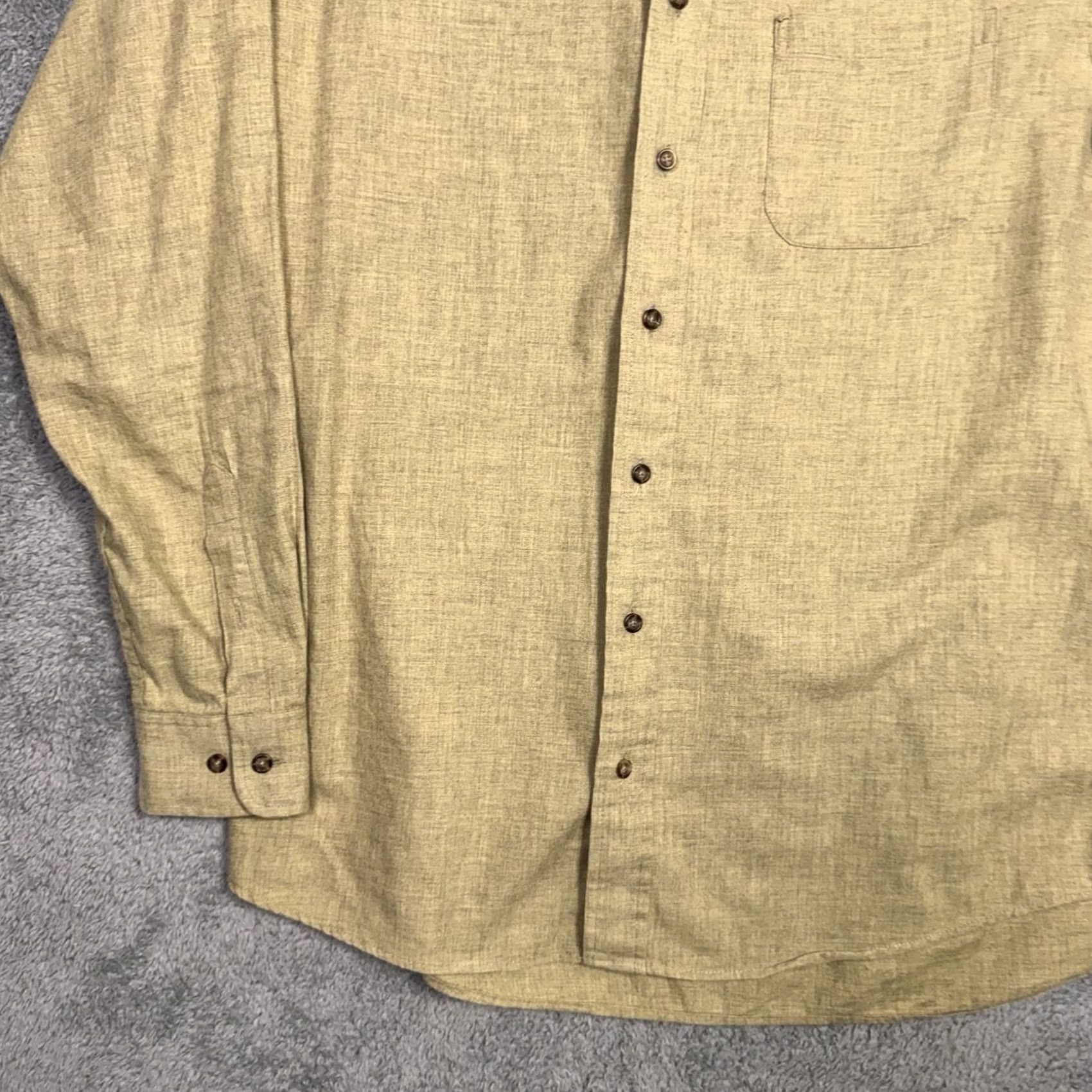 Vintage VINTAGE Viyella Wool Blend Shirt Mens XL Solid Camel Flannel Button-Down Hunt Barn Chore Size US XL / EU 56 / 4 - 3 Thumbnail