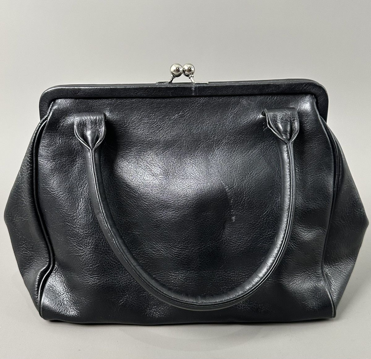 Yohji Yamamoto Y’s - Yohji Yamamoto Double Claps - Top Handle Leather Bag Size ONE SIZE - 13 Thumbnail