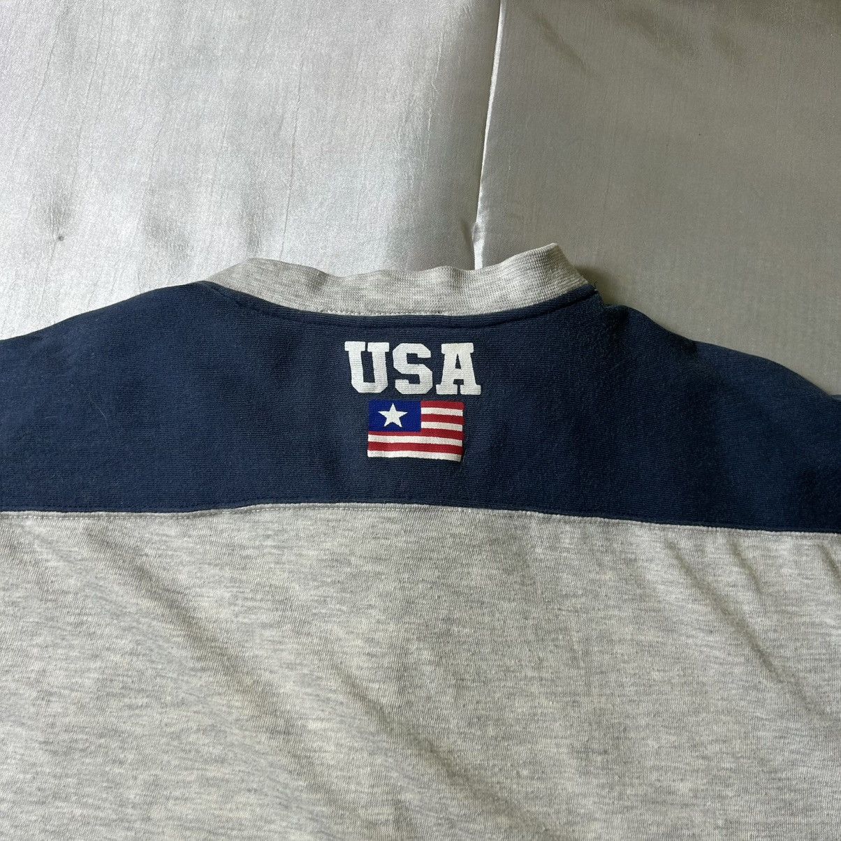 Vintage Vintage USA Sport V-Neck T-Shirt Size US L / EU 52-54 / 3 - 7 Thumbnail