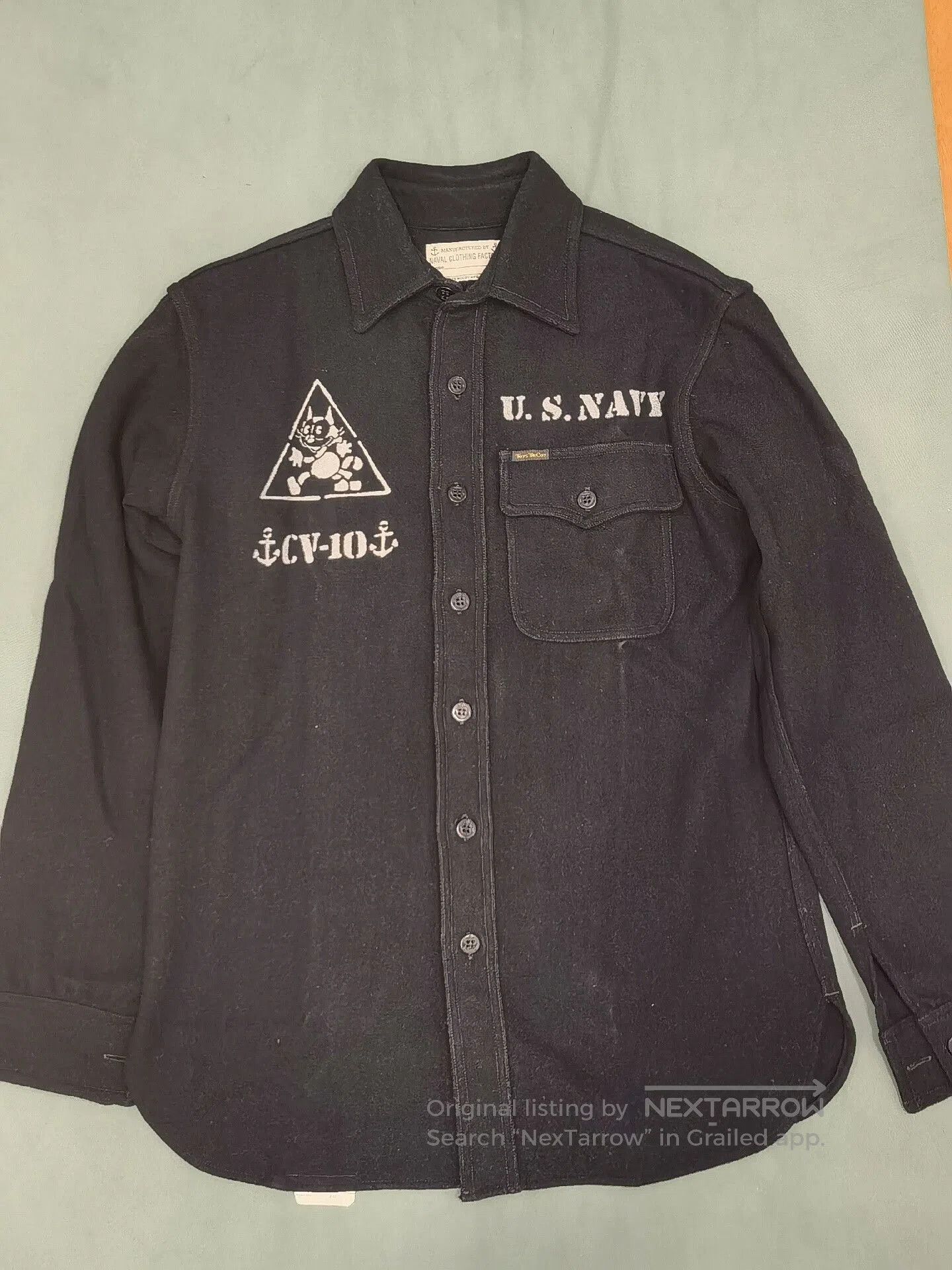 TOYS McCOY Toys Mccoy Felix Cat Wool Officer Shirt. Size US L / EU 52-54 / 3 - 3 Thumbnail