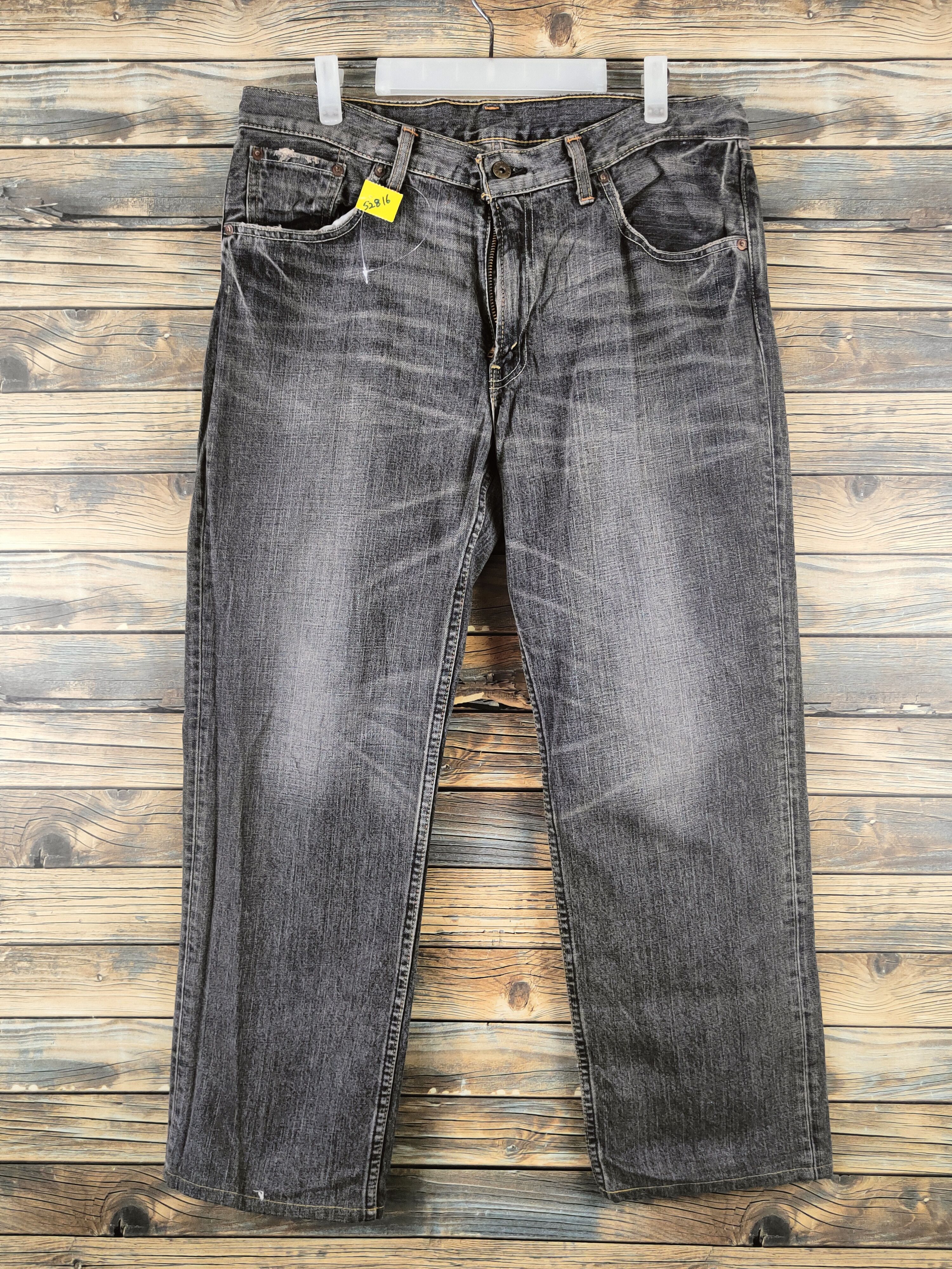 Levi's Levi's Black Distressed Ripped Jeans #S2816 Size US 36 / EU 52 - 1 Thumbnail