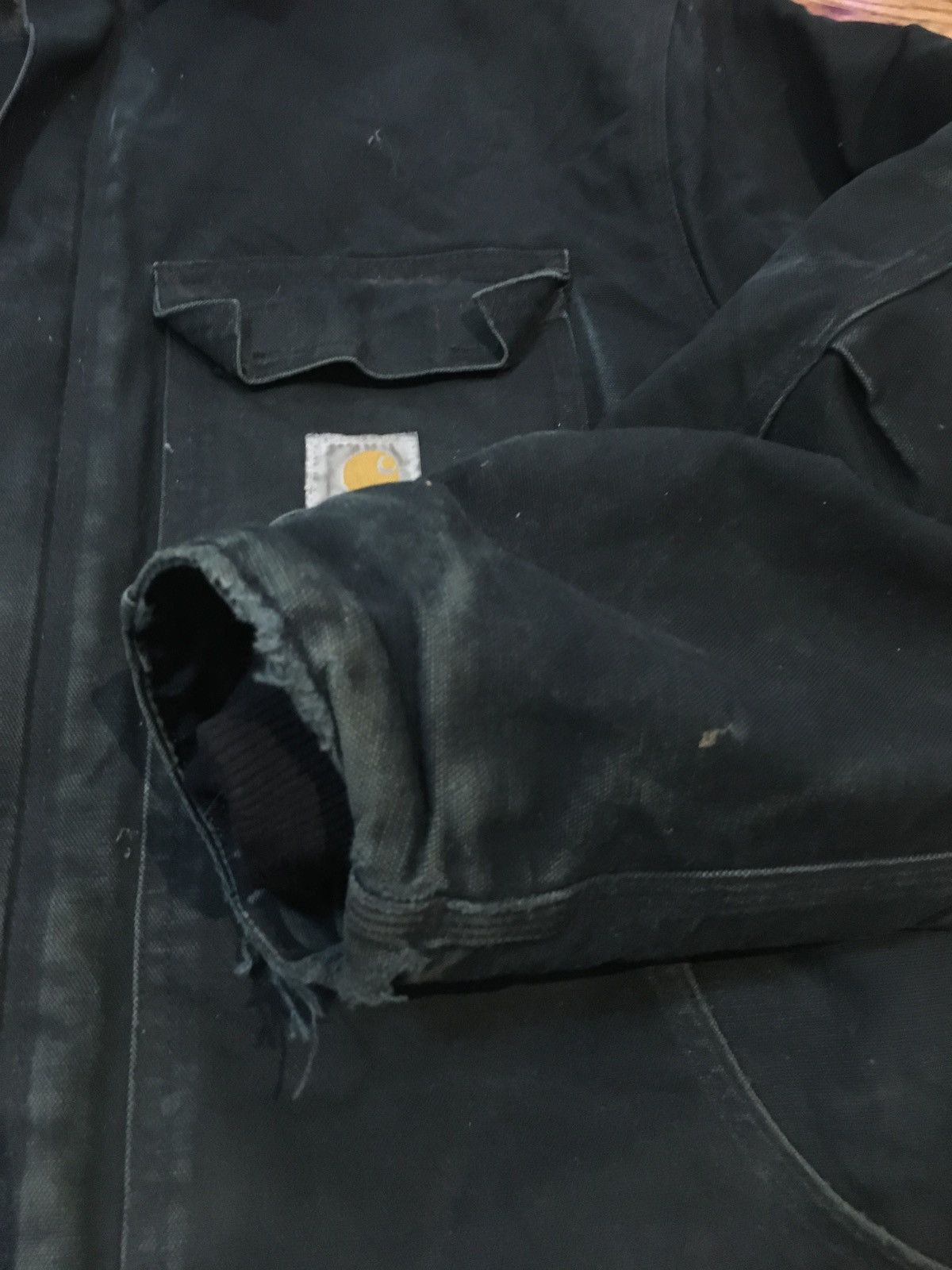 Carhartt × Vintage Black Carhartt Jacket Vintage Y2K Faded Black Size US XL / EU 56 / 4 - 4 Thumbnail