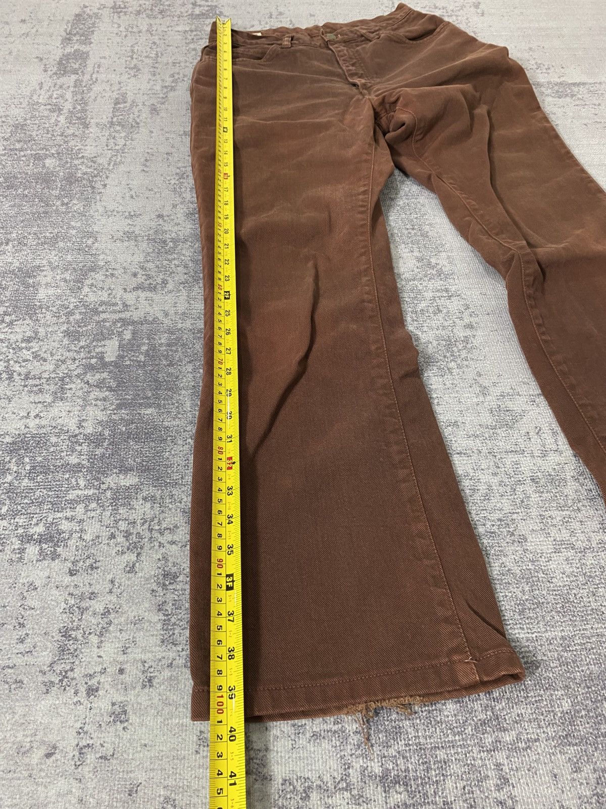 Lee Vintage 90s lee flared bootcut brown jeans Size US 28 / EU 44 - 10 Thumbnail