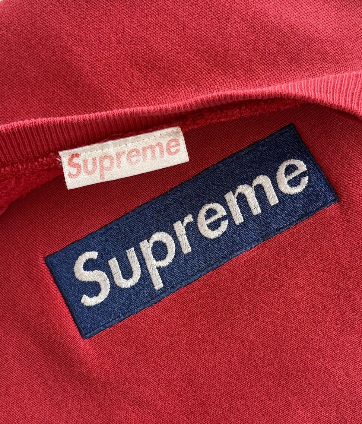 Supreme Supreme 1994 Navy on Red Box Logo Crewneck Size US XL / EU 56 / 4 - 2 Thumbnail