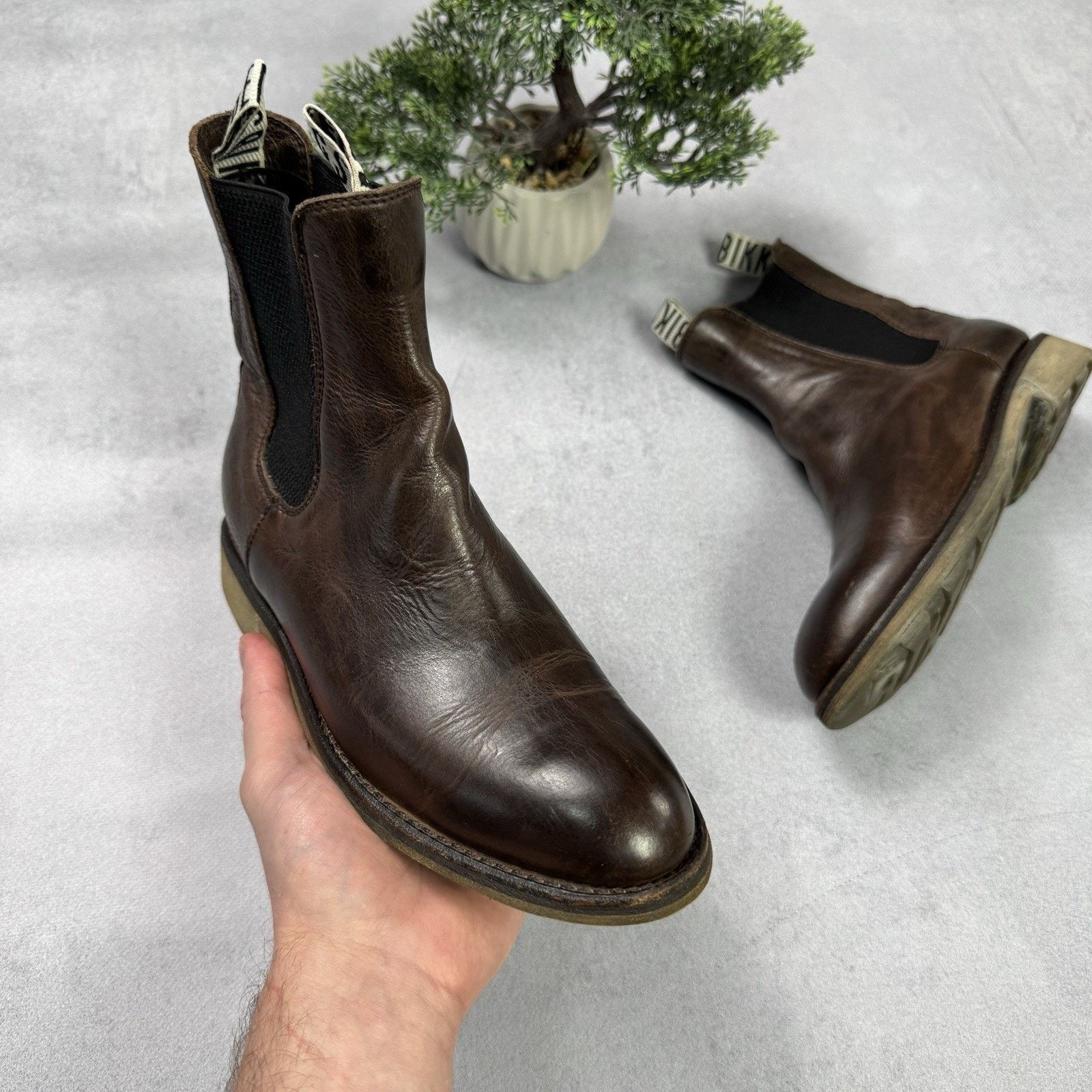 Dirk Bikkembergs Vintage Dirk Bikkembergs Brown Leather Chelsea Boots Size US 8 / IT 38 - 5 Thumbnail