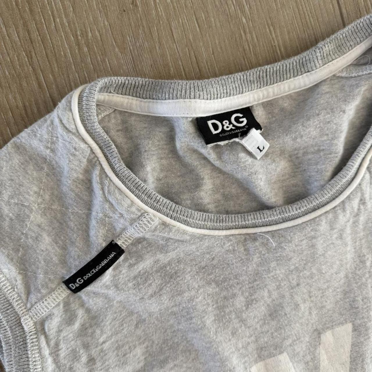 Dolce & Gabbana D&G Dolce & Gabbana Gym Print Tank Top Grey 2005 Size US L / EU 52-54 / 3 - 4 Thumbnail