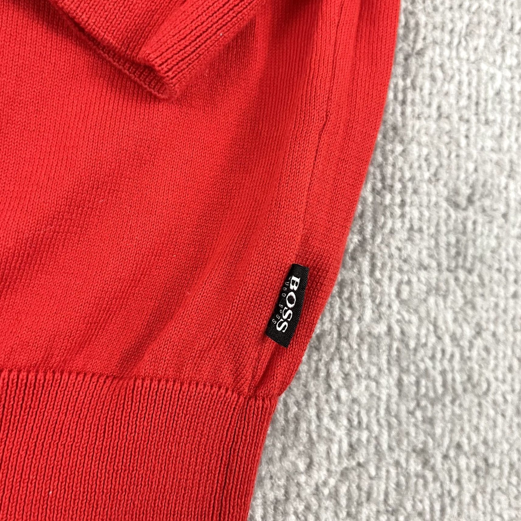Hugo Boss Hugo Boss Sweater Mens 2XL XXL Red Knit Cotton Crewneck Pullover Preppy Casual Size US XXL / EU 58 / 5 - 4 Thumbnail