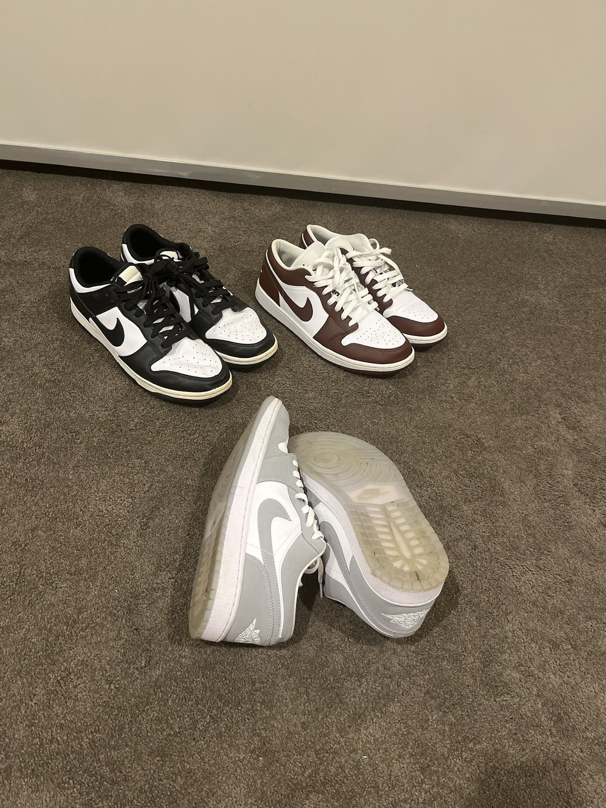 Nike Wolf grey jordan low (M 10.5 / W 12) nike Size US 10.5 / EU 43-44 - 6 Thumbnail