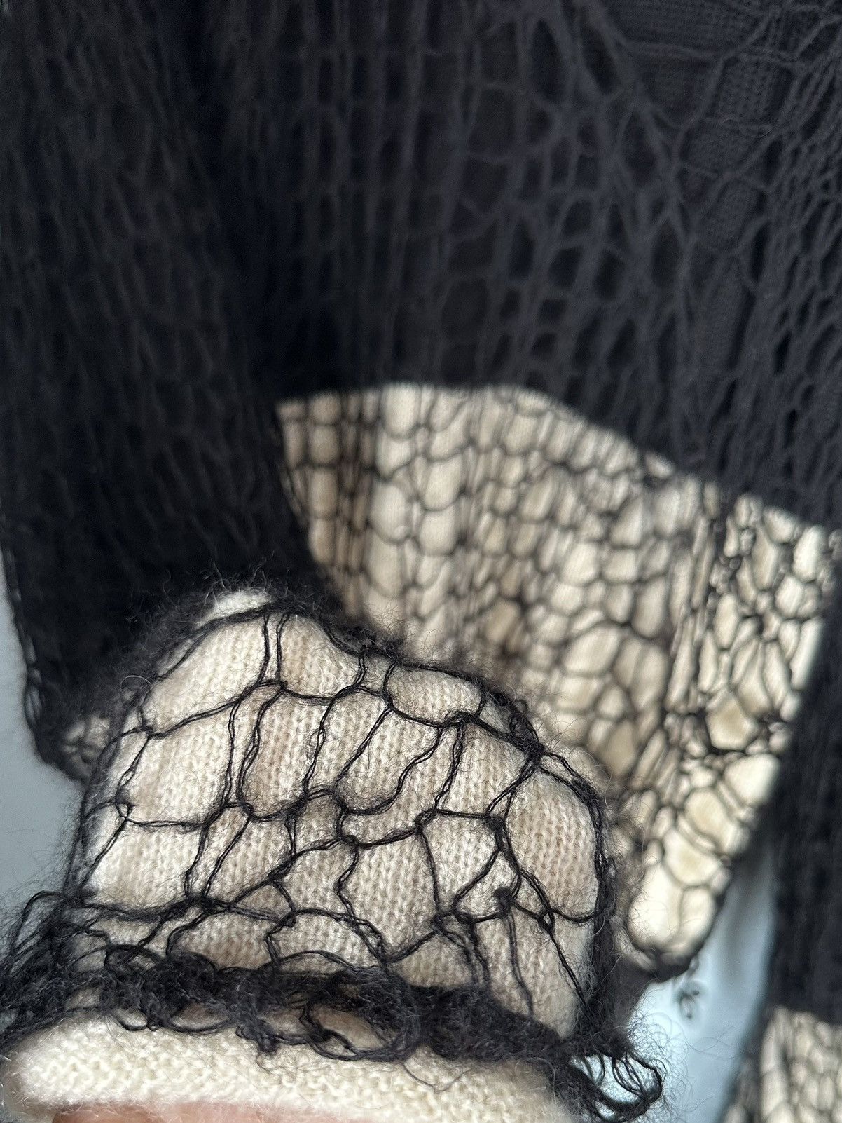 Balenciaga FW07 Runway Layered Mohair Web Knit Size US M / EU 48-50 / 2 - 5 Thumbnail