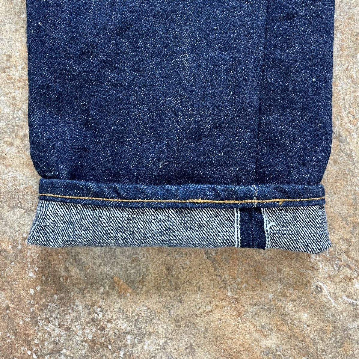 Samurai Jeans Samurai Jeans S211AX 18oz Ai Benkei, Relaxed Tapered, 35x32 Size US 35 - 8 Thumbnail