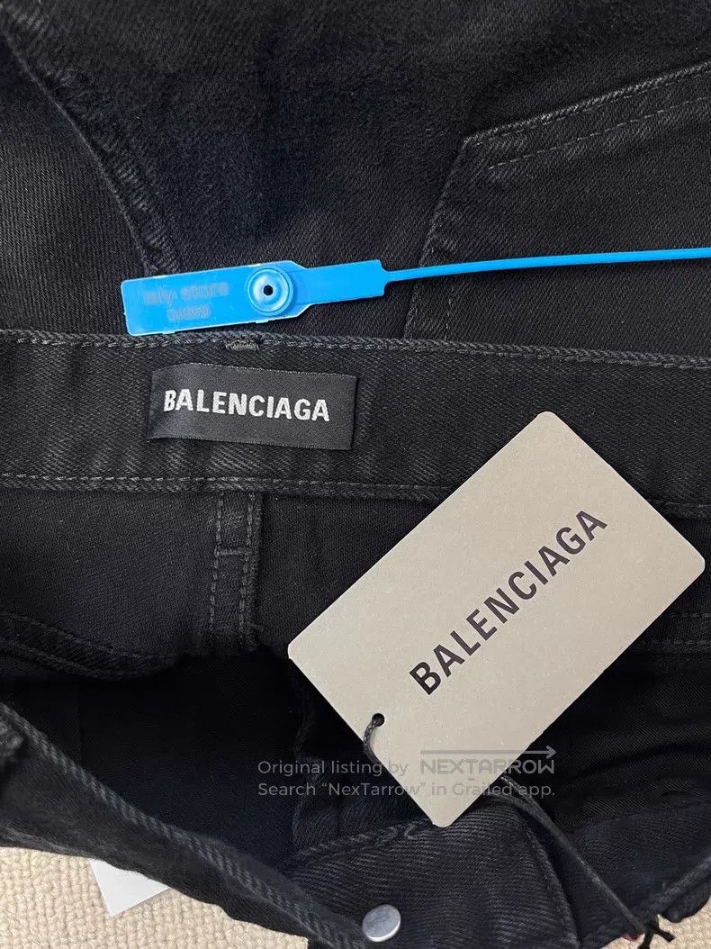 Balenciaga Balenciaga Waist Logo Patch Slim Fit Denim Long Pants Size US 30 / EU 46 - 5 Thumbnail