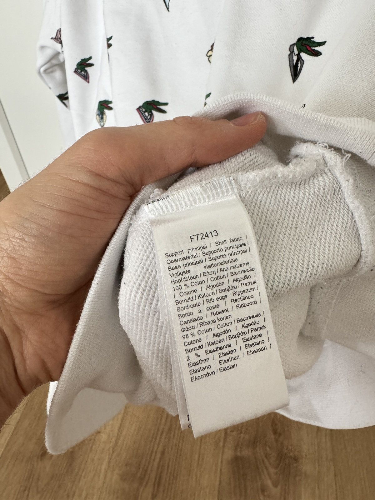 Lacoste Lacoste x Jean Michel Tixier sweatshirt monogram Size US M / EU 48-50 / 2 - 6 Thumbnail