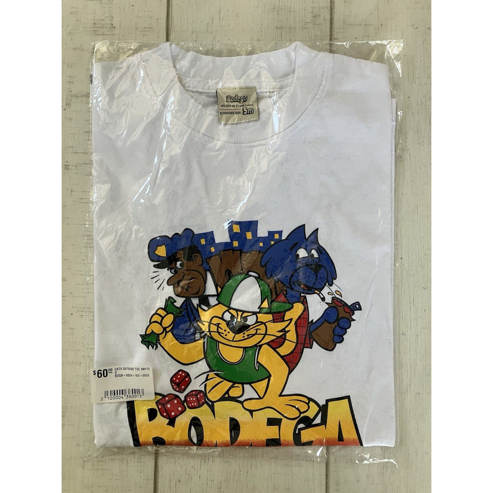 Bodega Bodega “ Cats Outside” Gradient Graphic Tee Shirt Small NIB Size US S / EU 44-46 / 1 - 4 Thumbnail