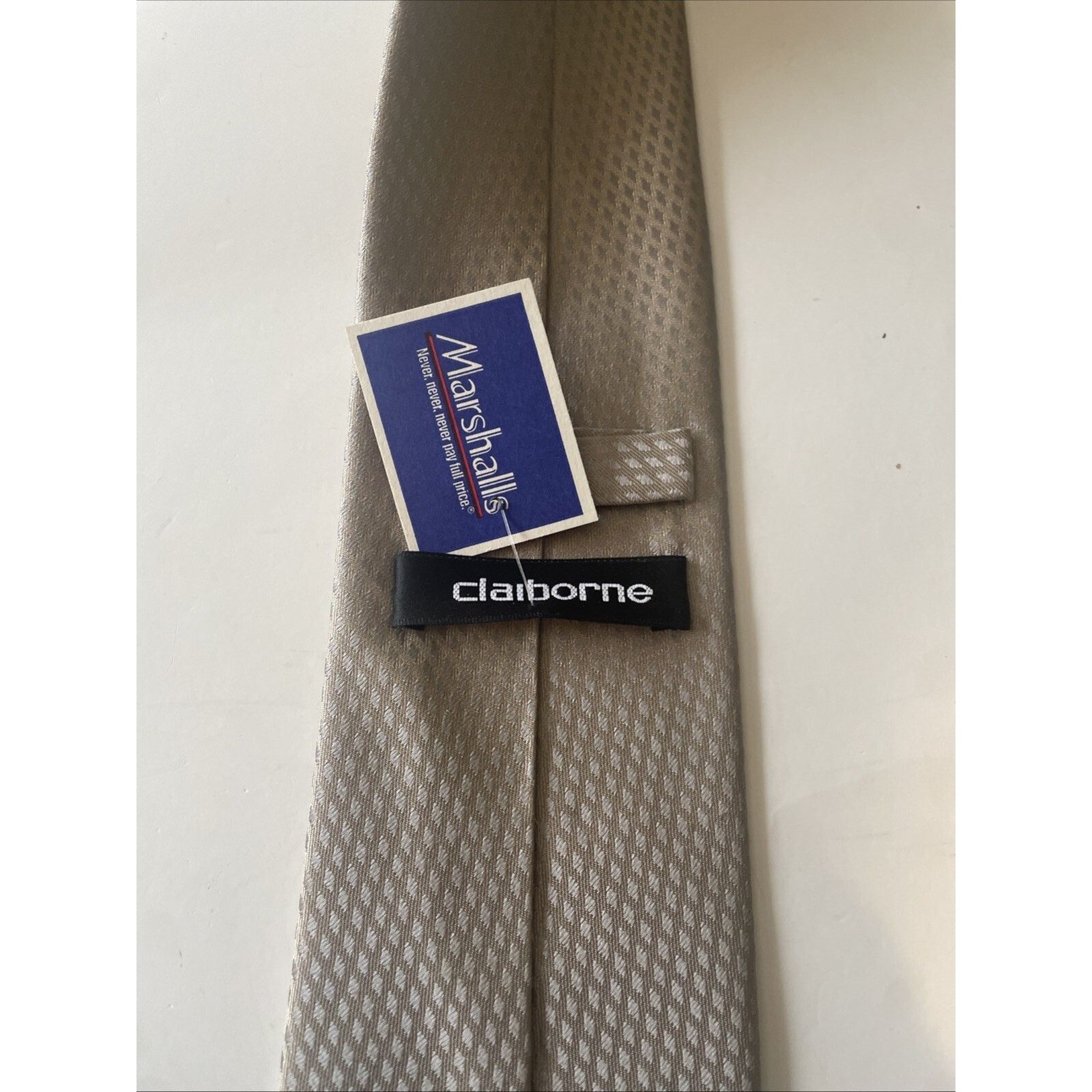 & Other Stories CLAIBORNE MENS TIE New SAGE GRE PATTERN 57 Silver/Bronze Size ONE SIZE - 7 Thumbnail