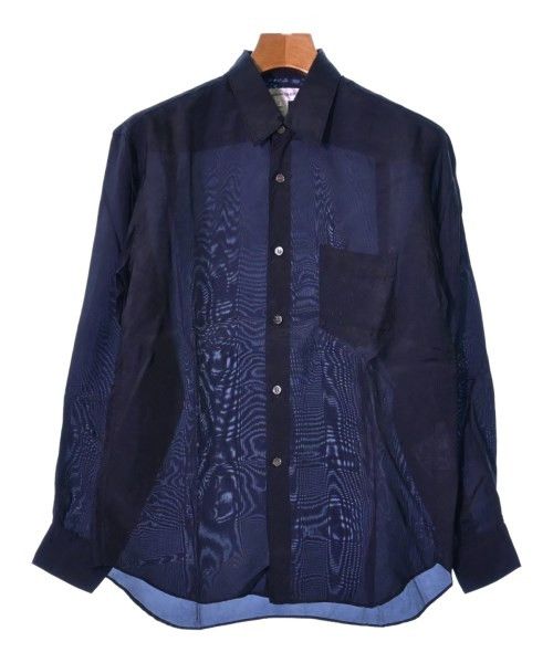 Shirt Button Up Long Sleeve Navy Blue