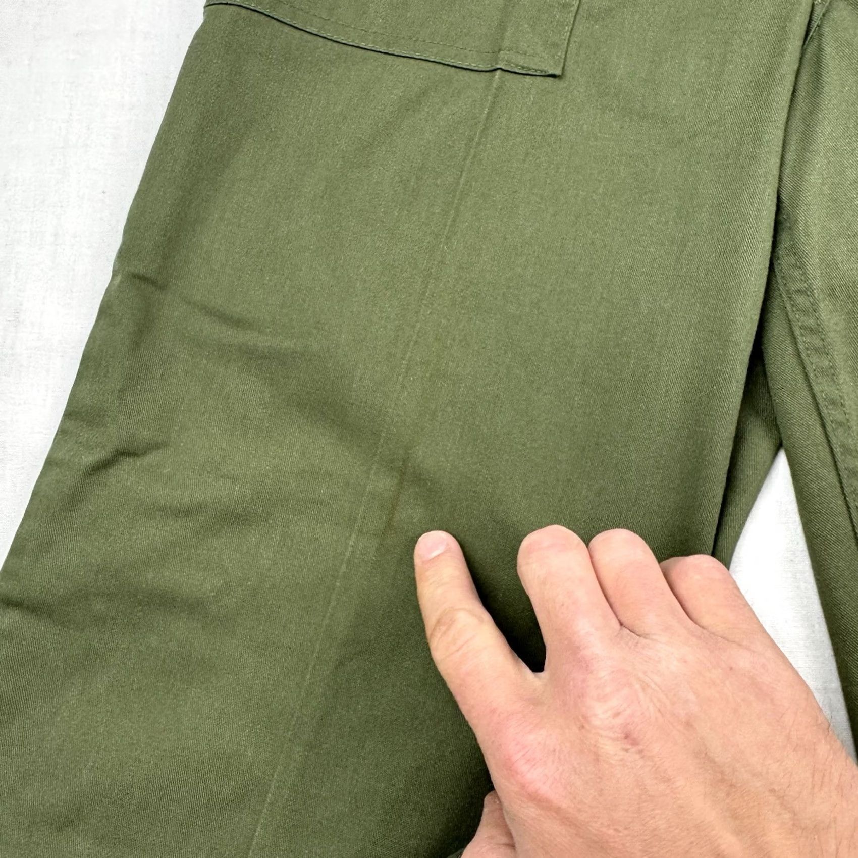 Vintage VINTAGE Army Pants 30x31 Adult Regular 70s USA Green Cotton Polyester Workwear Casual Pants Mens Size US 30 / EU 46 - 3 Thumbnail