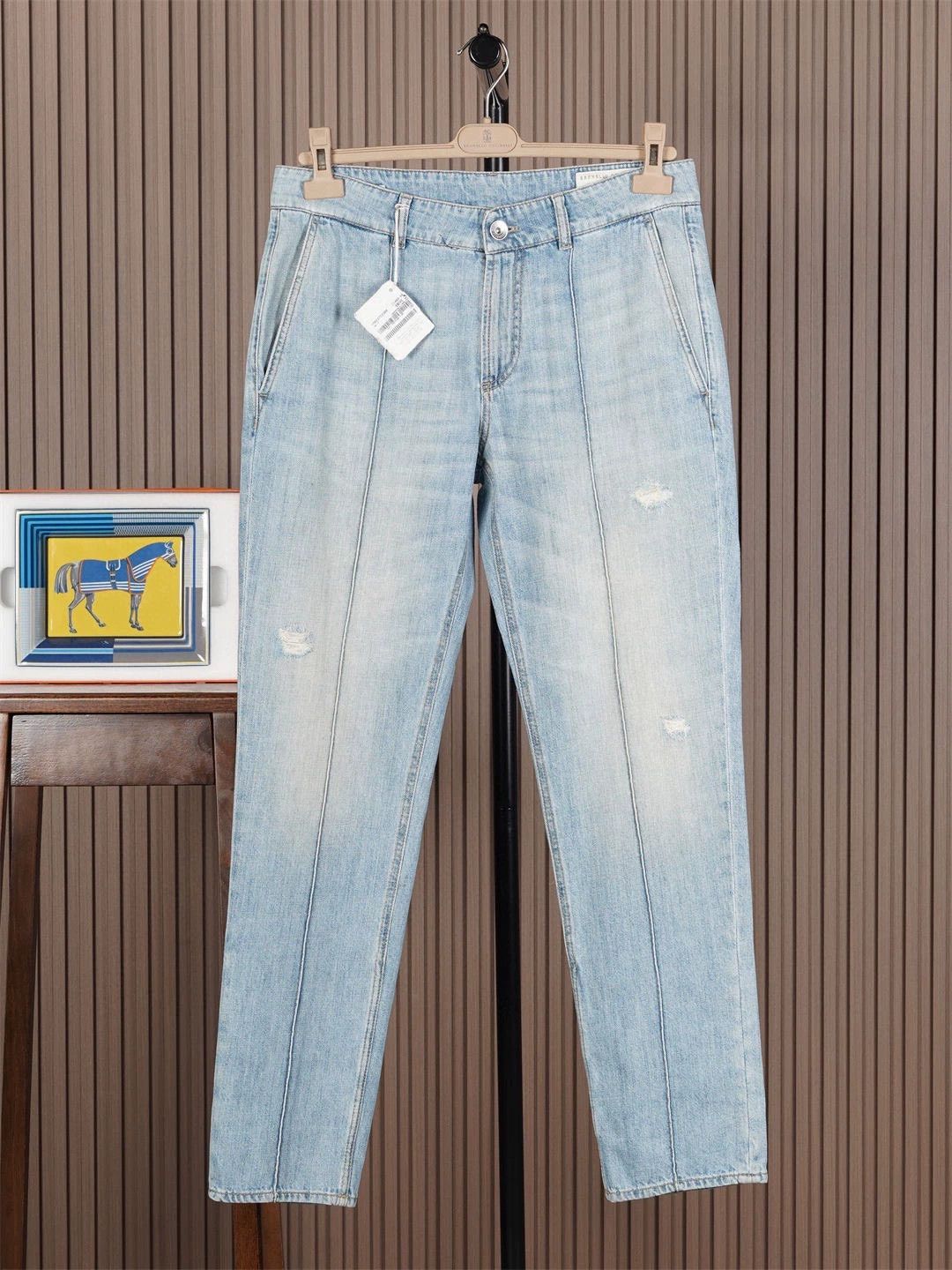 Brunello Cucinelli Brunello Cucinelli Light Wash Jeans - dmc Size US 31 - 1 Thumbnail