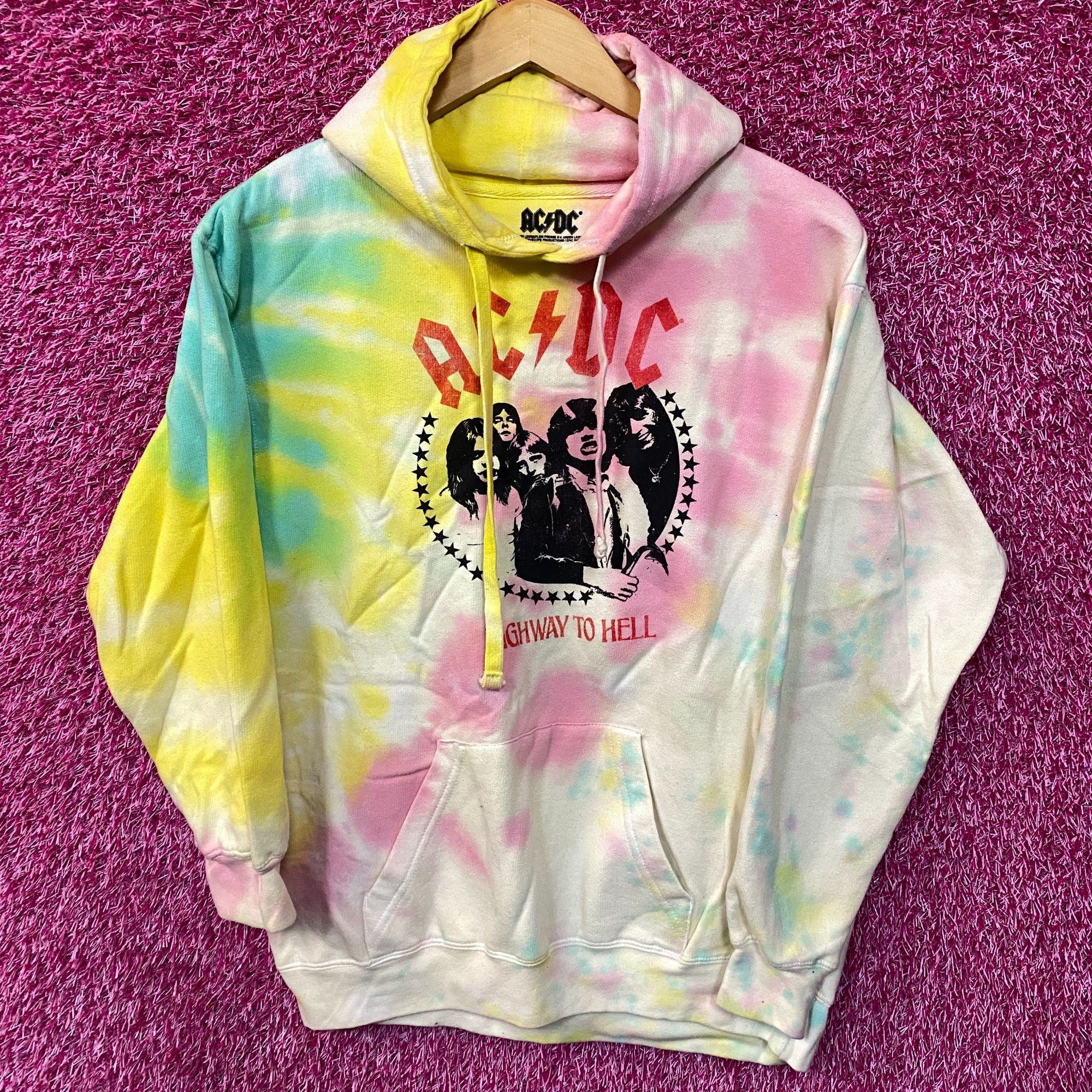 AC/DC ACDC Highway to Hell Rock Band Tie-Dye Hoodie Medium Size US M / EU 48-50 / 2 - 1 Thumbnail