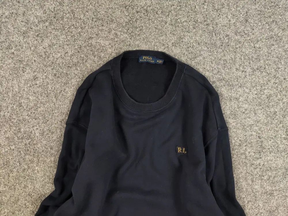 Polo Ralph Lauren Polo Ralph Lauren nau Blue Logo Crew Check Sweatshirt Size US M / EU 48-50 / 2 - 2 Thumbnail