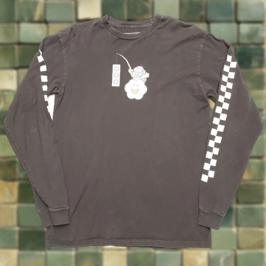 Nintendo Nintendo Mariokart Shirt Mens XL Black Video Game Crewneck TEE Long Sleeve Cotton Jersey Graphic Print Mens Size US XL / EU 56 / 4 - 1 Thumbnail