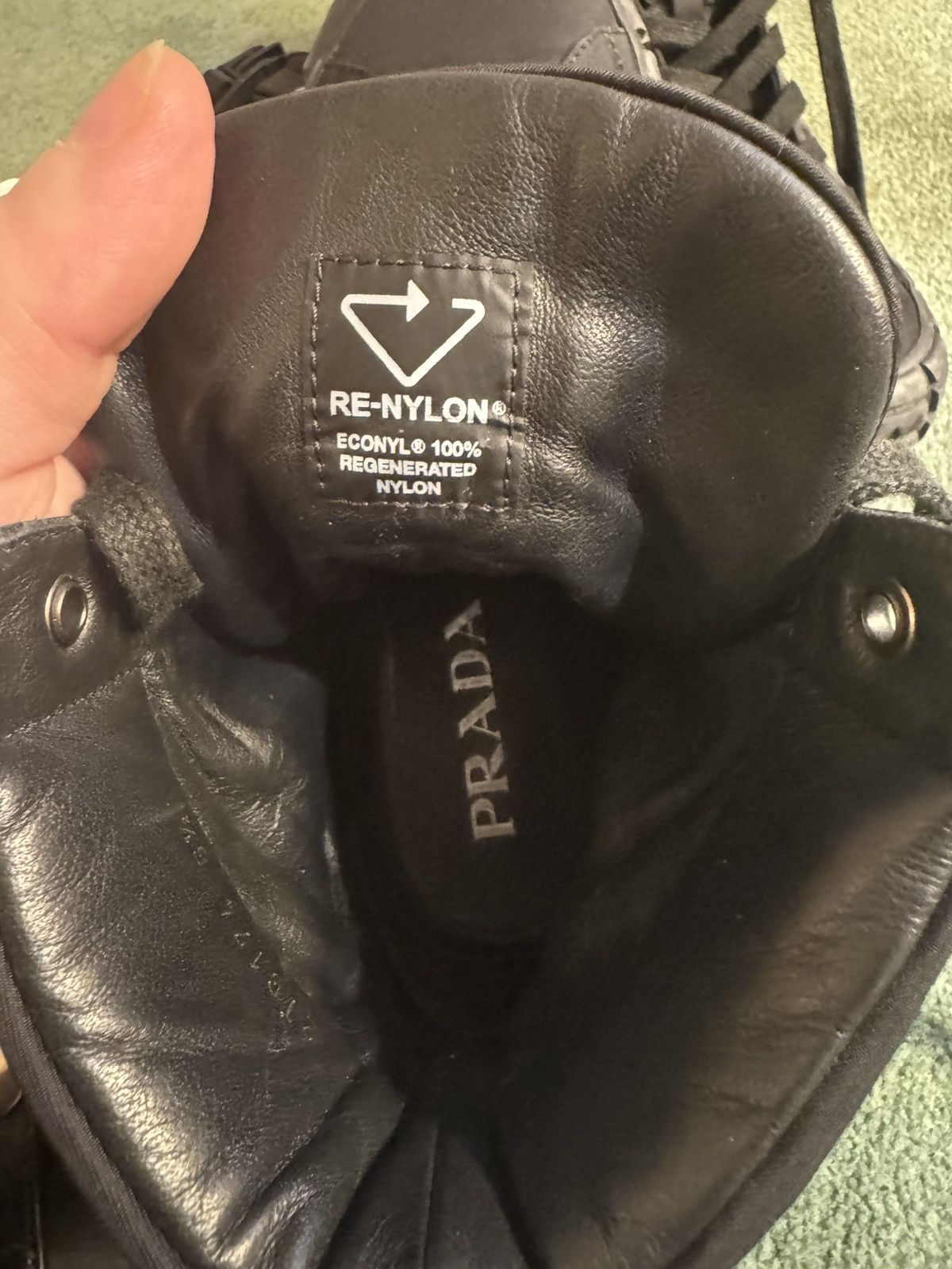 Prada Hi-Top Sneakers w/ Triangle Pouch Size US 7.5 / EU 40-41 - 17 Thumbnail