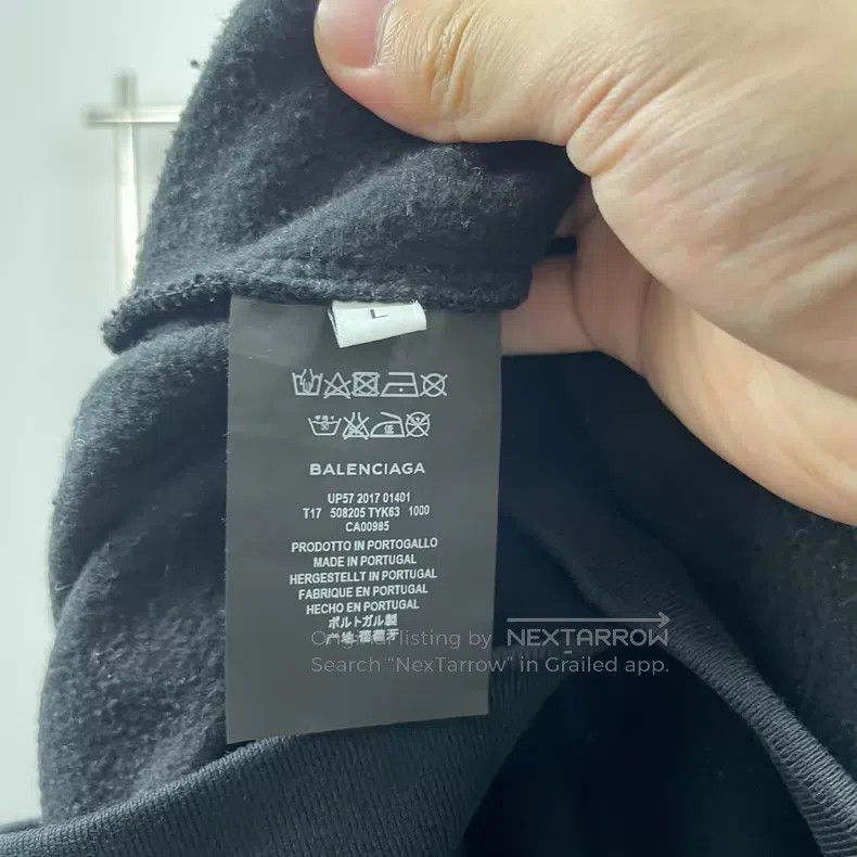 Balenciaga Balenciaga Logo hoodie black Size US L / EU 52-54 / 3 - 4 Thumbnail