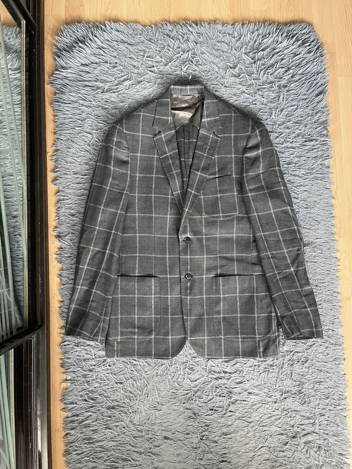 S.T. Dupont Ermenegildo Zegna wool linen silk blazer jacket