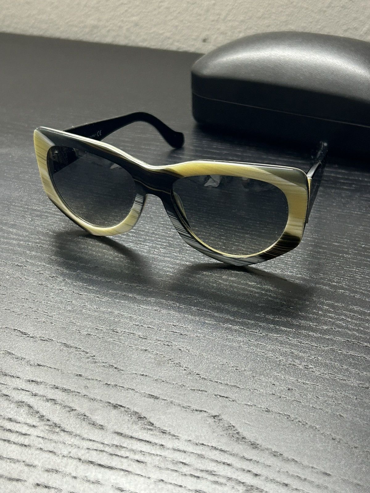 Balenciaga Black Nylon Orbit Cat Sunglasses | Grailed