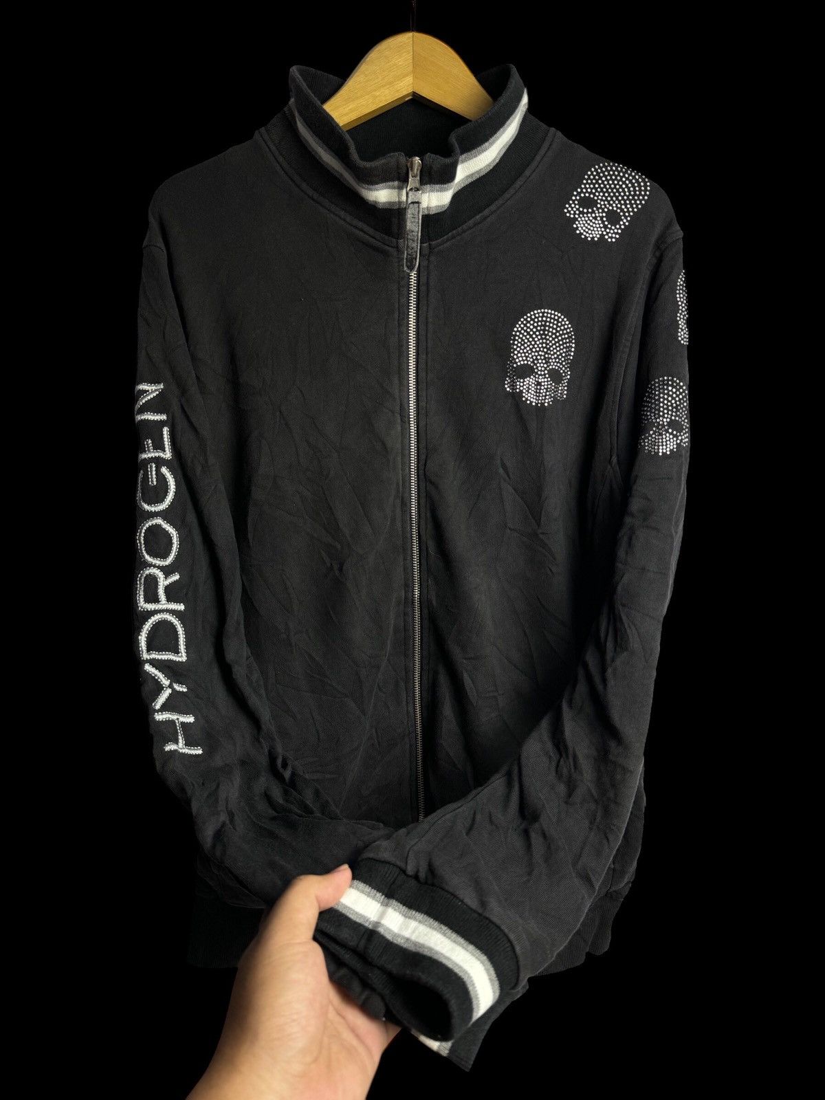 Hysteric Glamour × If Six Was Nine × Le Grande Bleu (L.G.B.) Skulls Sweatshirt Zipper Hydrogen Size US L / EU 52-54 / 3 - 2 Thumbnail