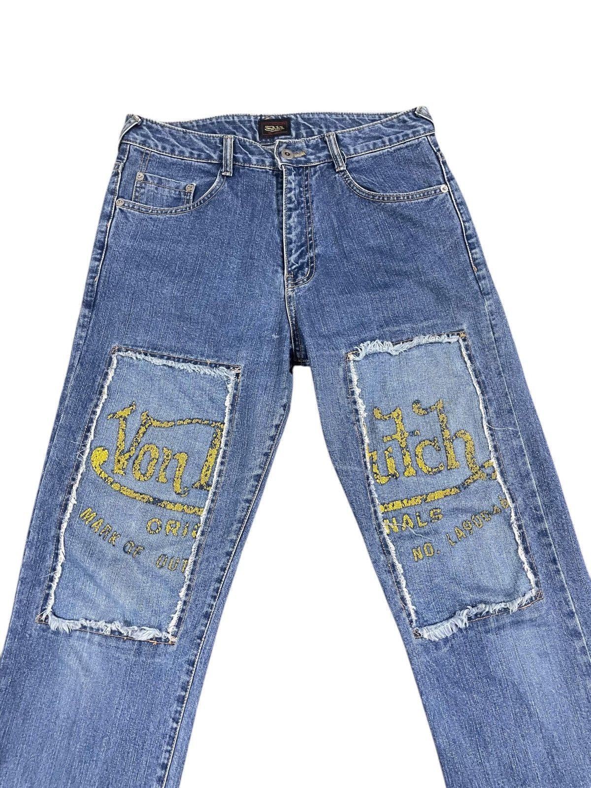 Vintage VON DUTCH VINTAGE 90s STREETWEAR DISTRESSED JEANS Size US 32 / EU 48 - 4 Thumbnail