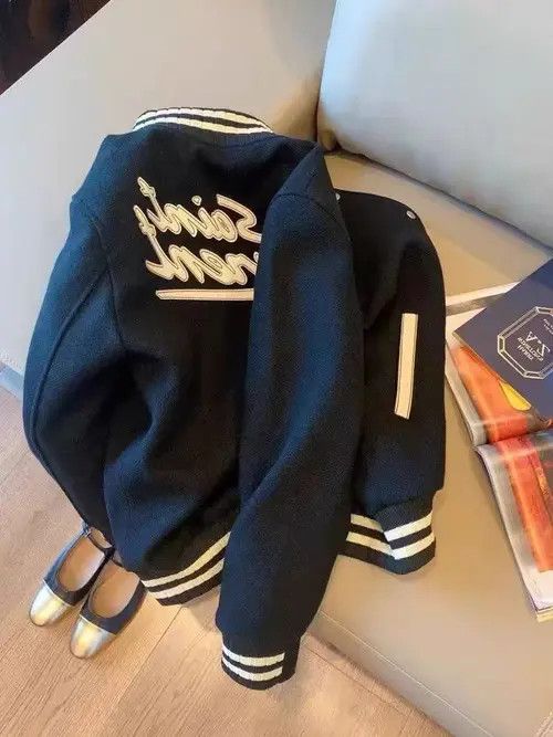 VIBE Vintage Street Letter Loose Casual XL Baseball Jacket Size US XL / EU 56 / 4 - 5 Thumbnail