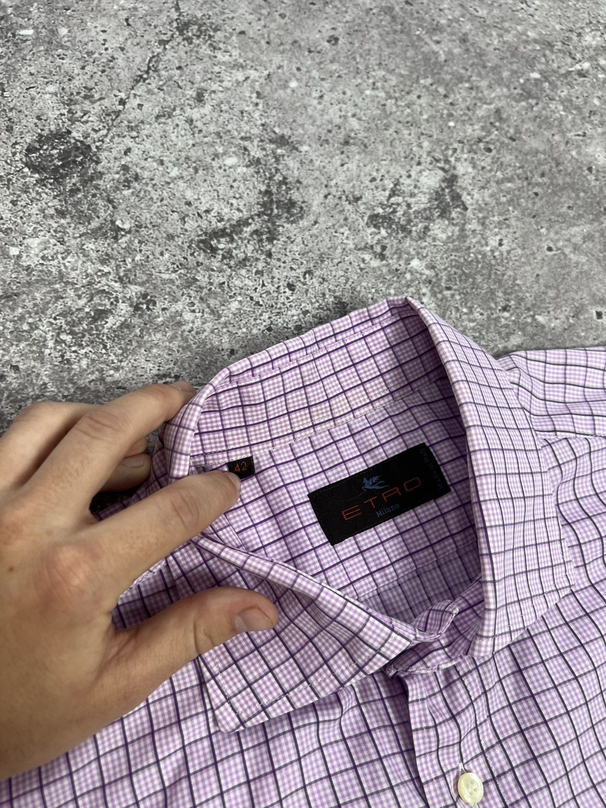 Etro ETRO Milano Check Shirt Button Up Long Sleeve Size US L / EU 52-54 / 3 - 10 Thumbnail