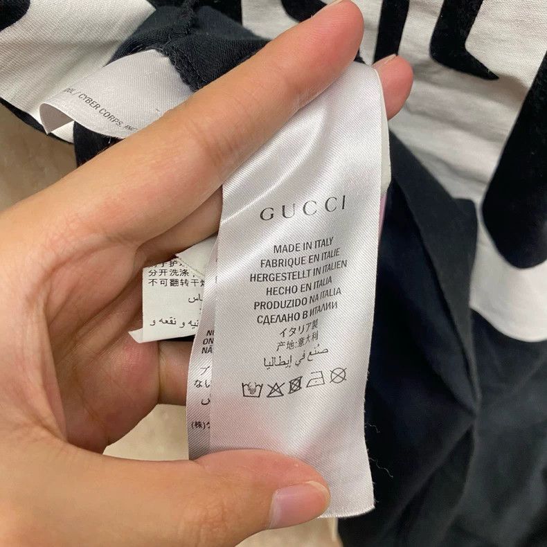 Gucci Gucci Size XXXS Black Billy Idol letter print long short s Size US XXS / EU 40 - 5 Thumbnail