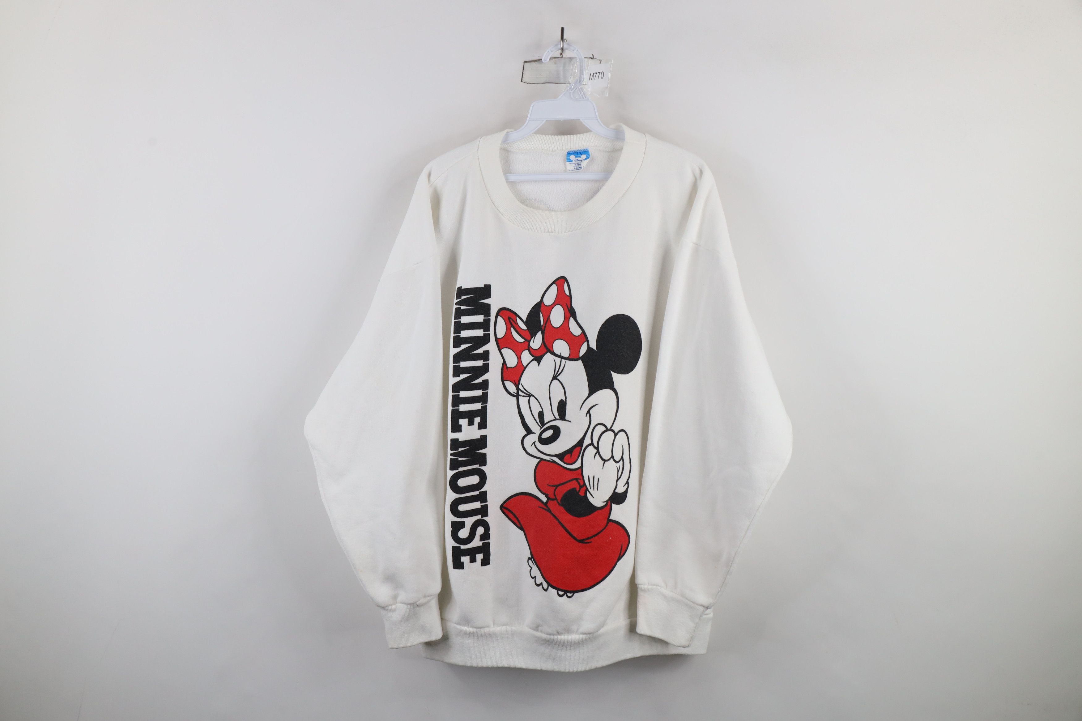 Disney × Vintage Vintage 80s 90s Disney Minnie Mouse All Print Sweatshirt USA Size XL / US 12-14 / IT 48-50 - 1 Thumbnail