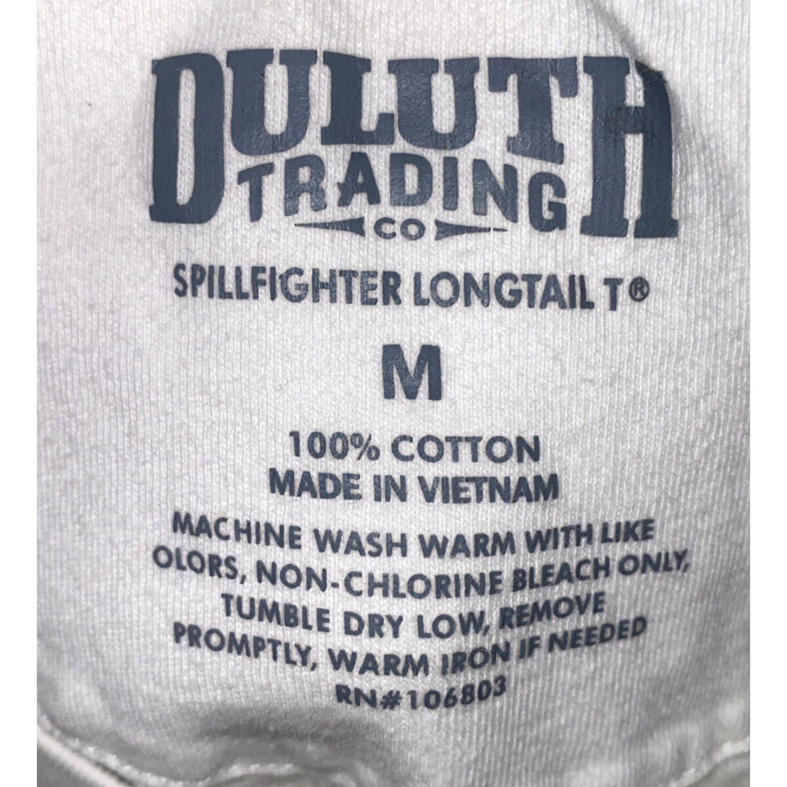 CO Duluth Trading Co Mens T-Shirt Shirt Short Sleeve Size M White Cotton Spillfighter Longtail Regular Fit Mens Size US M / EU 48-50 / 2 - 4 Thumbnail
