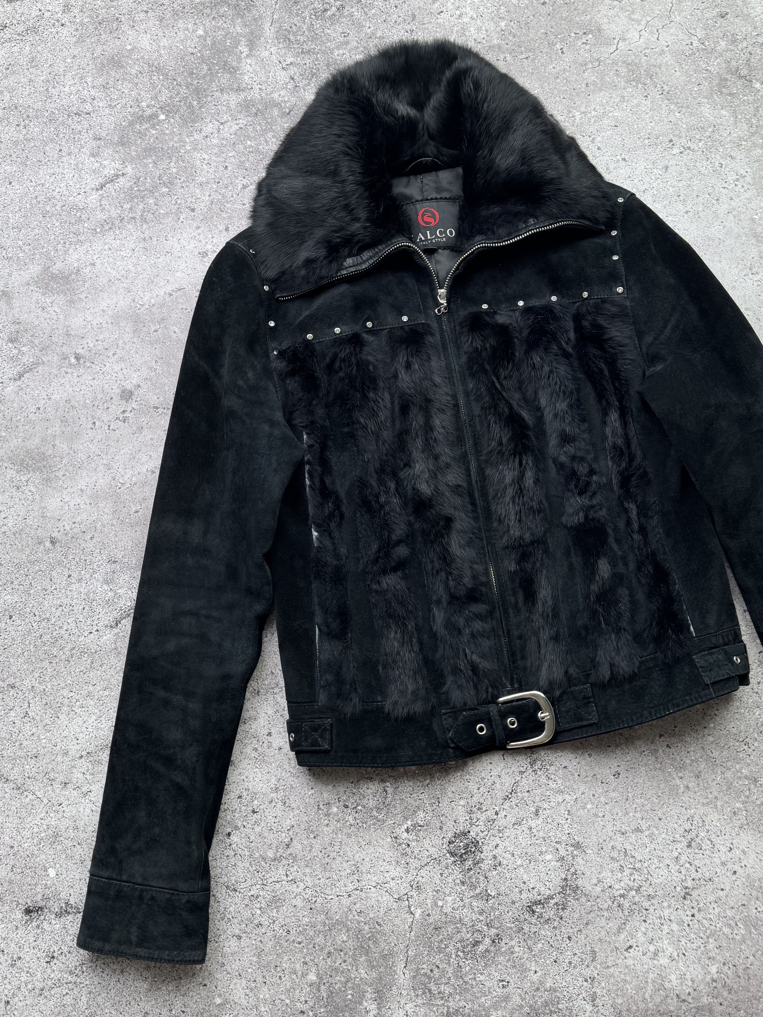 Japanese Brand Vintage Real Fur/Suede Cropped Jacket C418(V233) Size S / US 4 / IT 40 - 2 Thumbnail