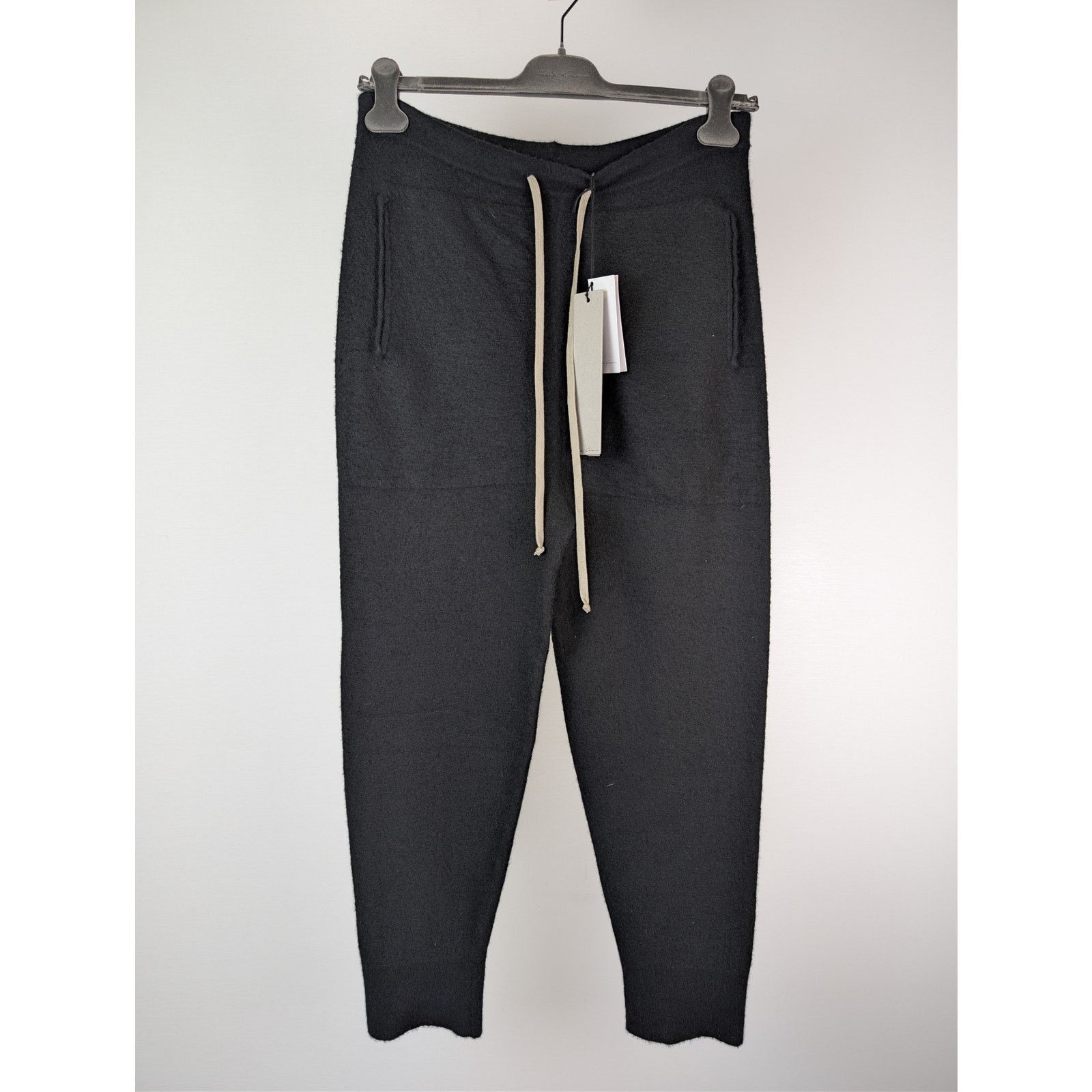Rick Owens o1rshd1 Drawstring-Waist Track Pants in Black Size US 32 / EU 48 - 2 Thumbnail