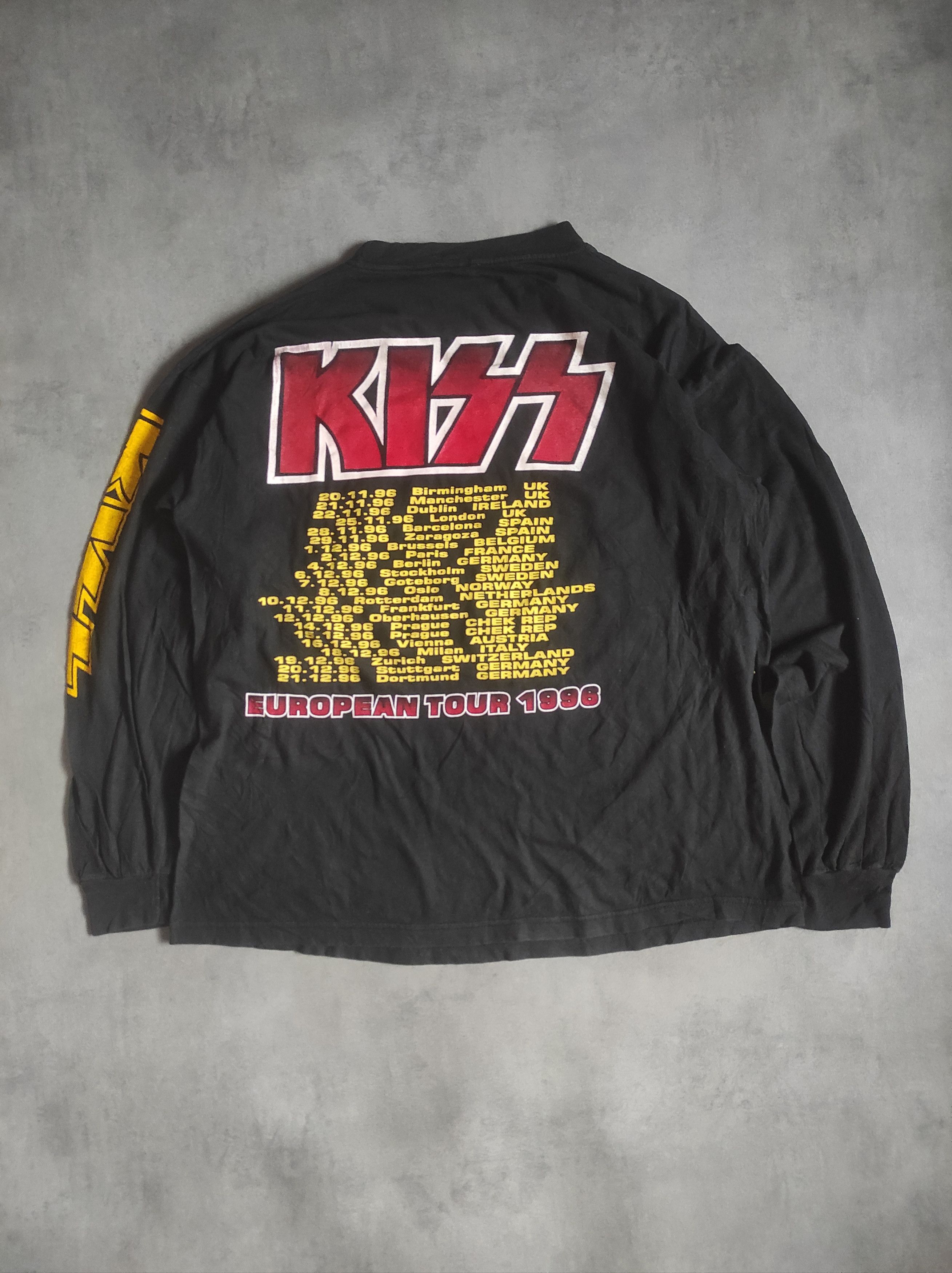 Band Tees vintage Kiss You Wanted The Best World 96 Longsleeve Tour Size US XL / EU 56 / 4 - 2 Thumbnail