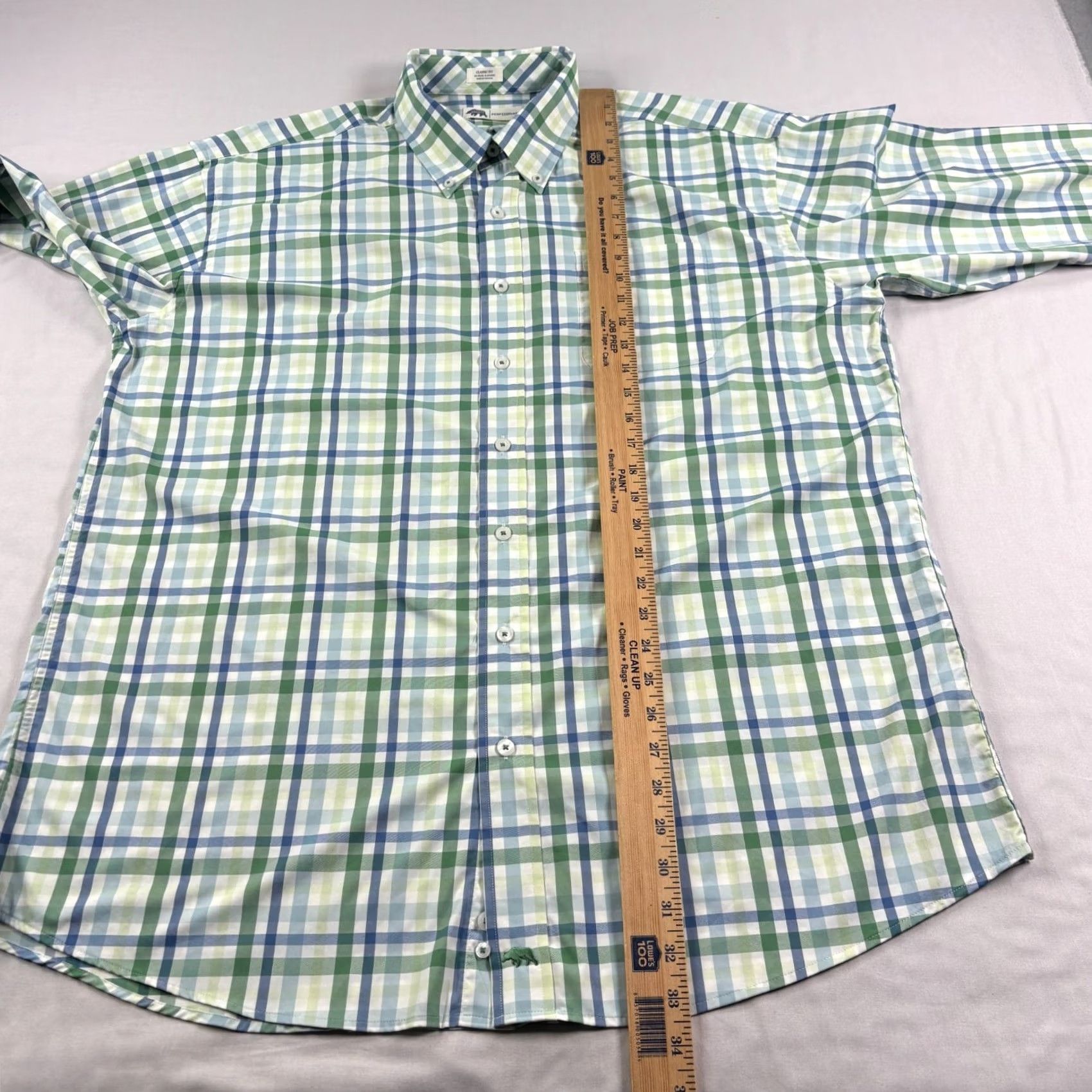 Vintage Onward Reserve Shirt Mens XL Plaid Button Up Stretch Nylon Casual Size US XL / EU 56 / 4 - 5 Thumbnail