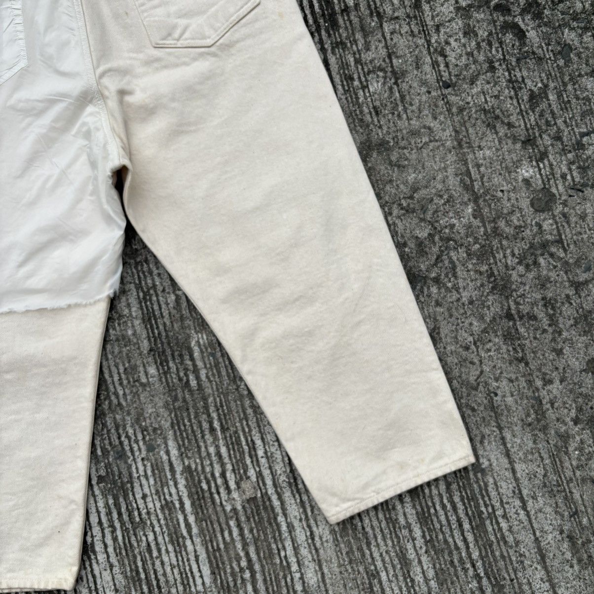 Rick Owens Drkshdw Rick Owens DRKSHDW Milk Collapse Cropped Jeans Size US 31 - 25 Thumbnail