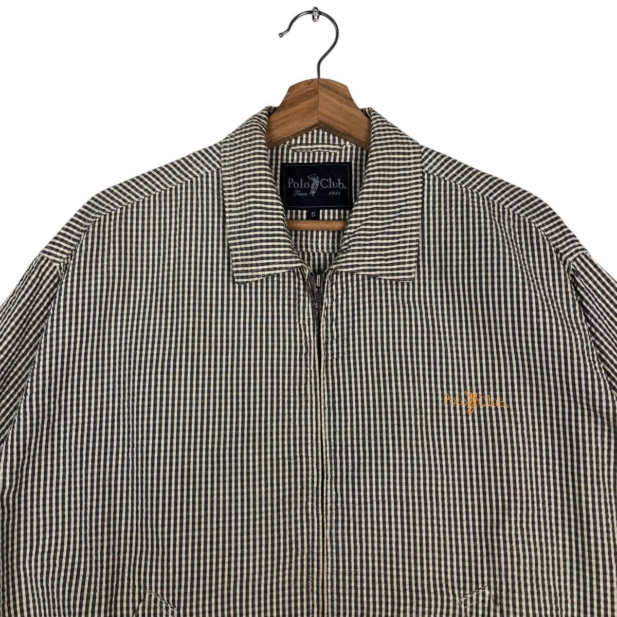 Japanese Brand 🔥Vintage Short Sleeve Bomber Jacket Polo Club Tartan Design Size US S / EU 44-46 / 1 - 3 Thumbnail