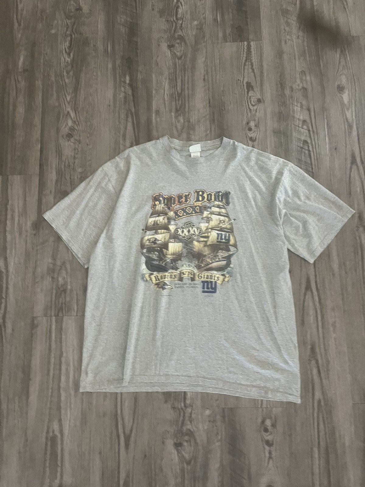 Vintage Vintage 2001 Super Bowl Tee Size US XXL / EU 58 / 5 - 1 Thumbnail