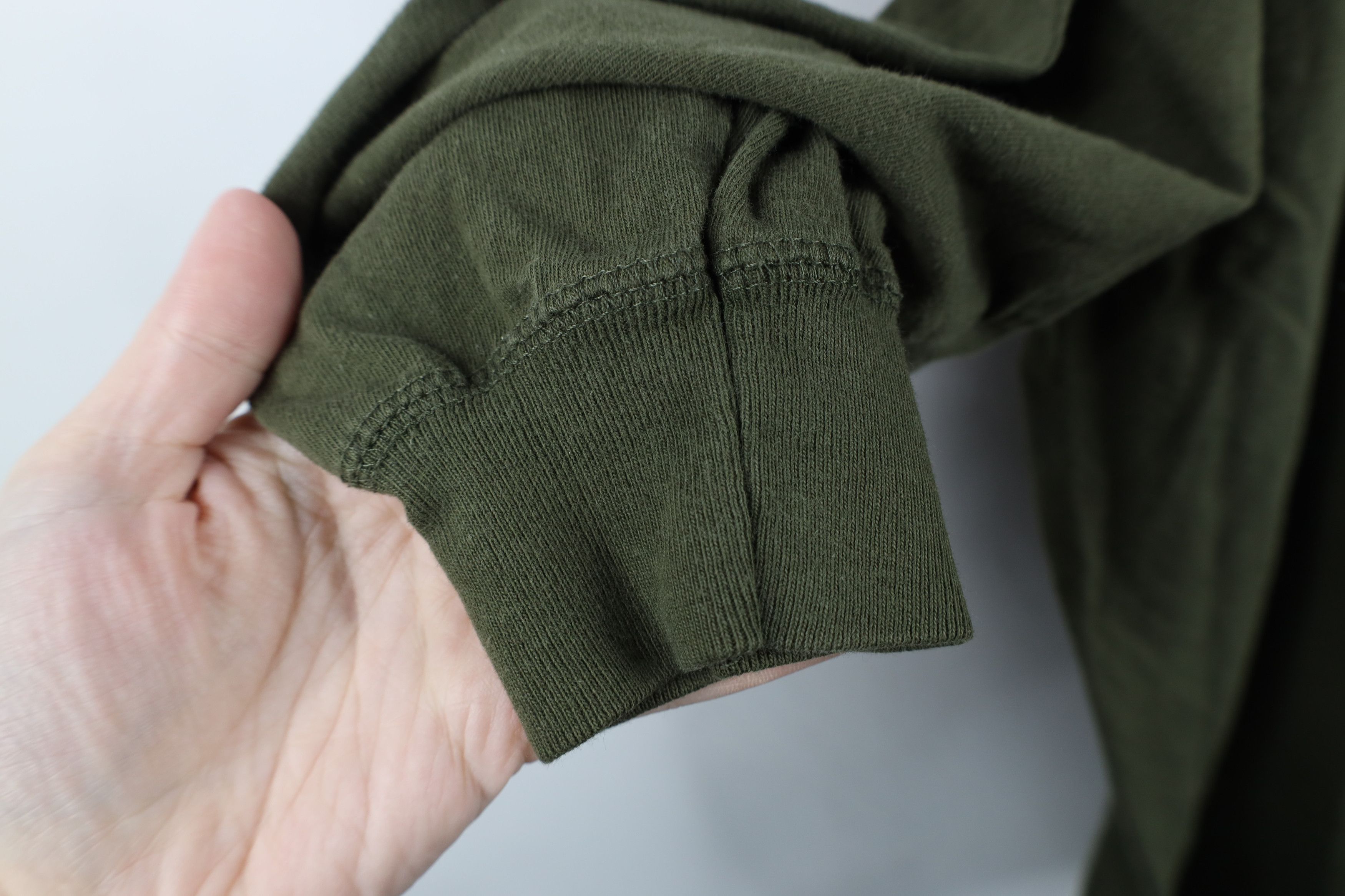 Vintage Vintage 90s Streetwear Long Sleeve Henley T-Shirt Olive Size US XL / EU 56 / 4 - 8 Thumbnail