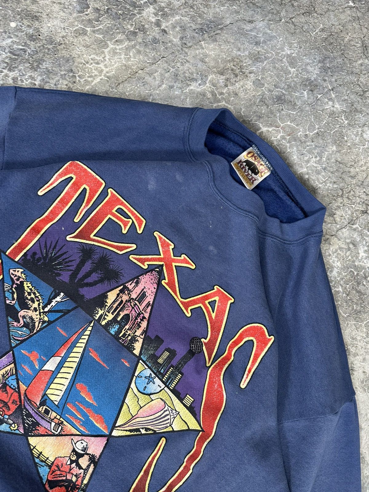 Vintage Vintage Distressed Texas State Crewneck Size US XL / EU 56 / 4 - 6 Thumbnail