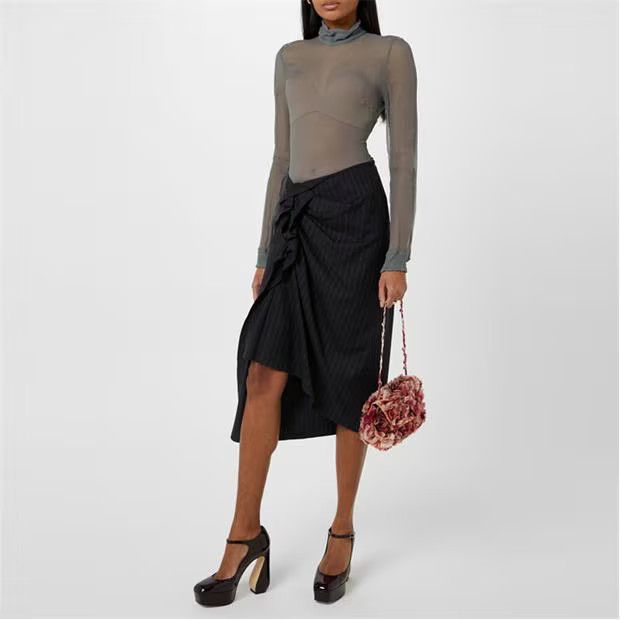 Dries Van Noten o1g2r1mq1024 Crop Top in Light Grey Size M / US 6-8 / IT 42-44 - 6 Thumbnail