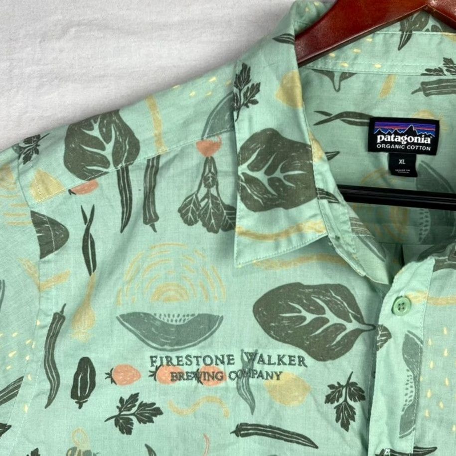 Patagonia Patagonia Shirt Mens XL Green Tropical Garden Button-Up Size US XL / EU 56 / 4 - 6 Thumbnail