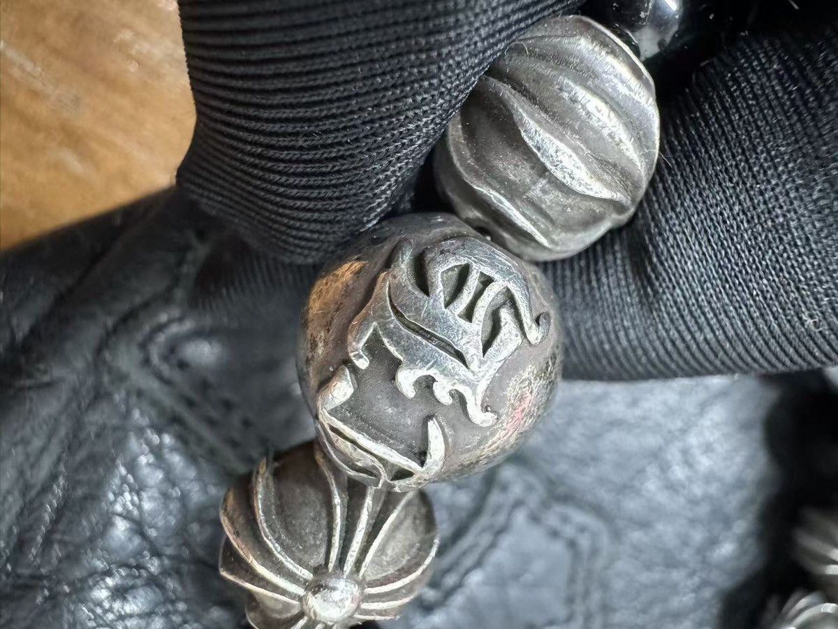Chrome Hearts Chrome Hearts Black Onyx Pearls 925 Sliver 10mm Size ONE SIZE - 10 Thumbnail