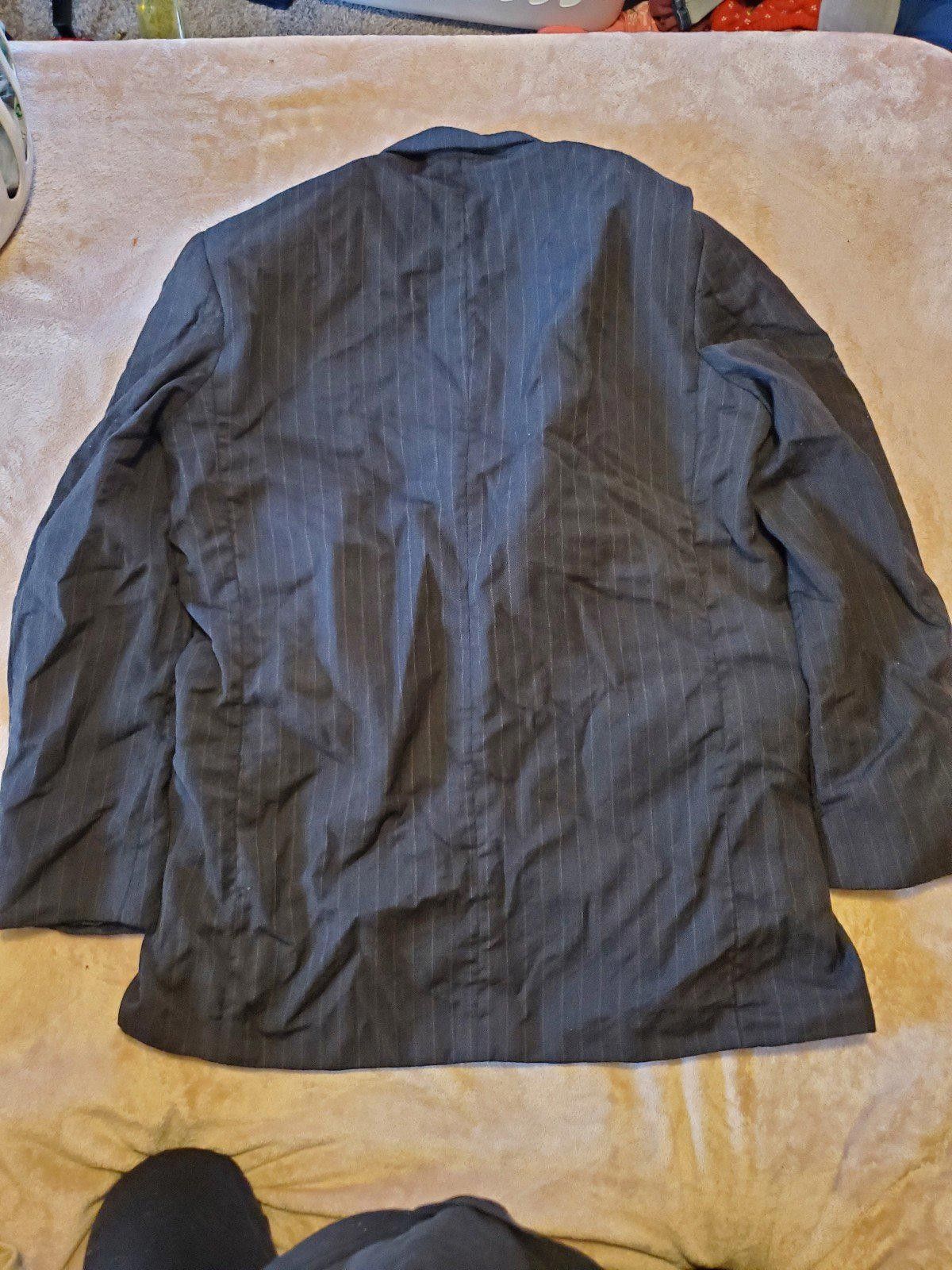 Designer Striped suit top. Made in Mexico Holbrook Size 44R - 2 Thumbnail