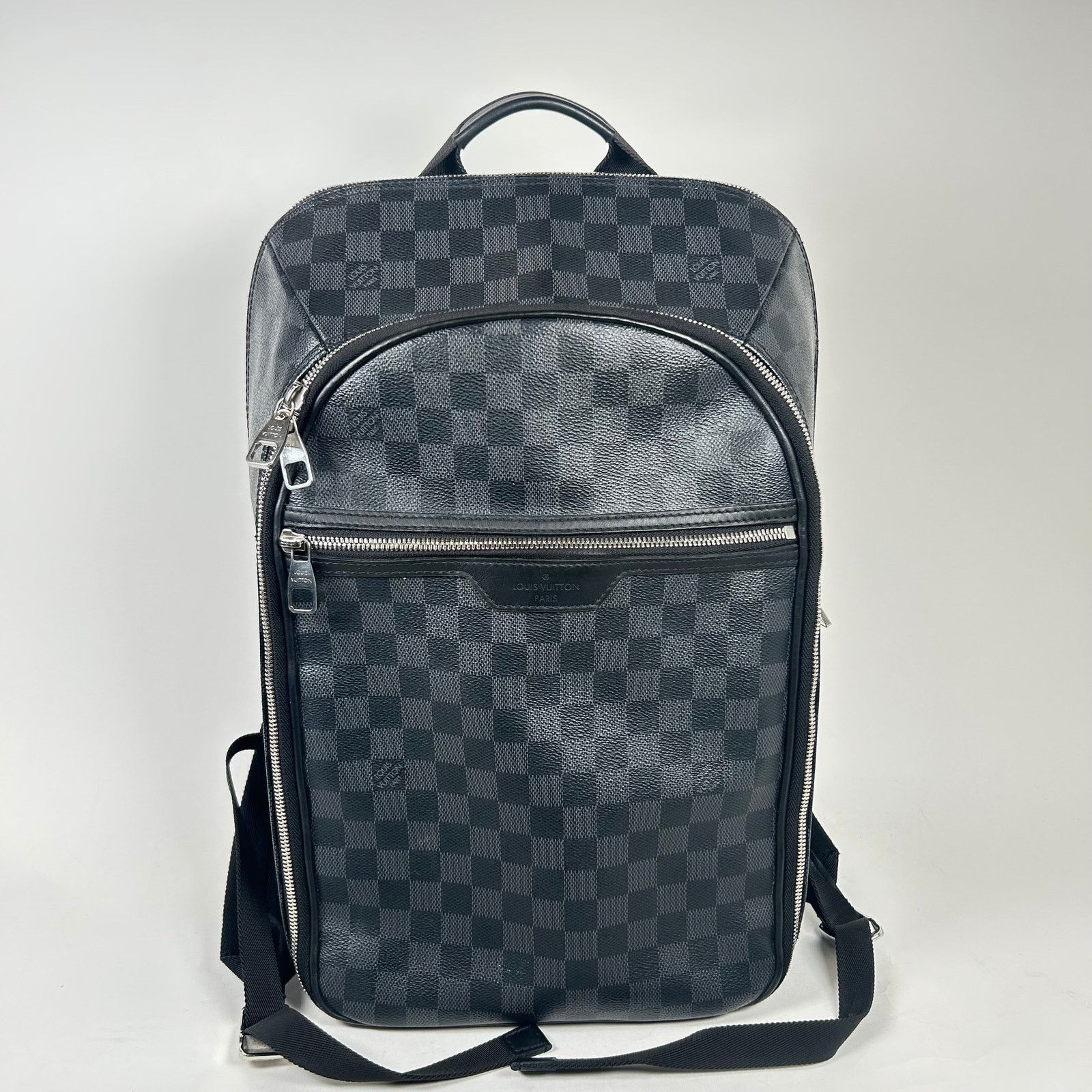Louis Vuitton Black Damier Michael Backpack