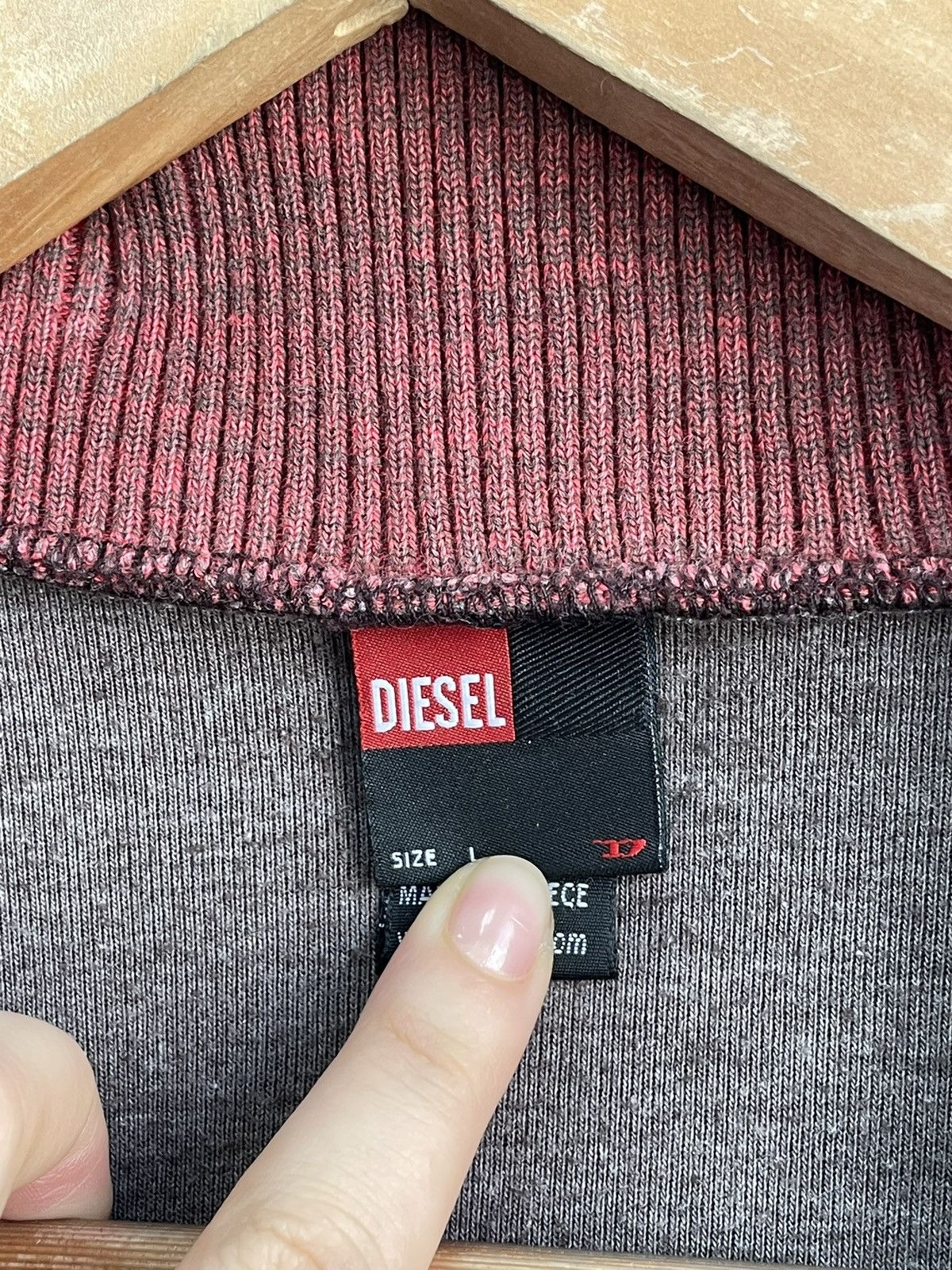 Diesel Rare diesel hype zip jacket turtle neck sweater y2k Size US L / EU 52-54 / 3 - 4 Thumbnail